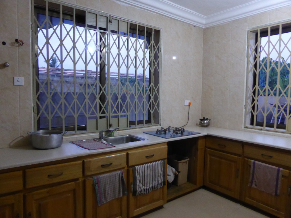 The Kitchen in our house in Ghana